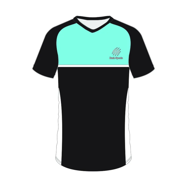 Volleyball Jersey – Black & Turquoise Edition